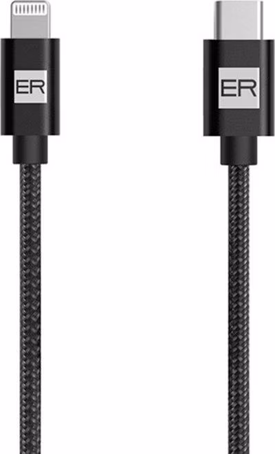 ER POWER kábel USB-C to Lightning 1.2m - Black