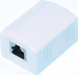 OXnet Zásuvka Basic STP 1 port, Cat6 na omietku, biela