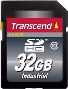 Transcend 32GB SDHC průmyslová paměťová karta, Class 10