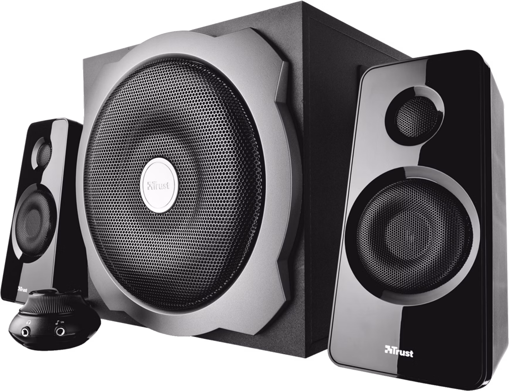 TRUST Reproduktory 2.1 sada reproduktorov so subwooferom Tytan - čierna, čierna