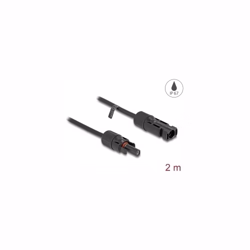 Delock Solární kabel DL4 4 mm2 ze zásuvkového na zástrčkový, 2 m, černý