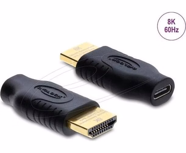 Delock Adaptér z rozhraní USB Type-C™ na HDMI (DP Alt Mode), 8K, 60 Hz, s podporou HDR a HDCP