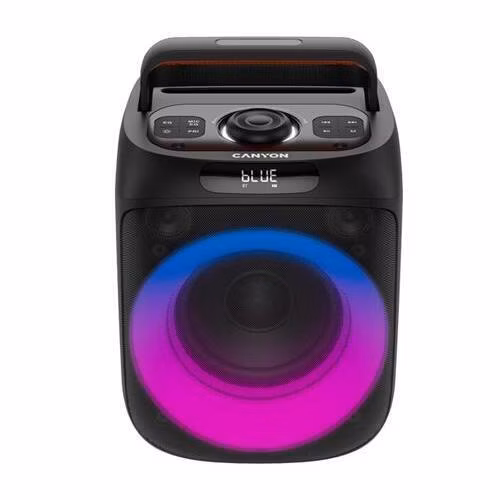 Canyon OnFun 6, 40 W Bluetooth prenosný párty reproduktor s RGB osvetlením, ekvalizérom a vstupom pre mikrofón/gitaru