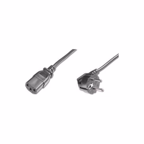 Digitus napájecí kabel 240V, délka 2,5m CEE7 pravoúhlý/IEC C13 černý