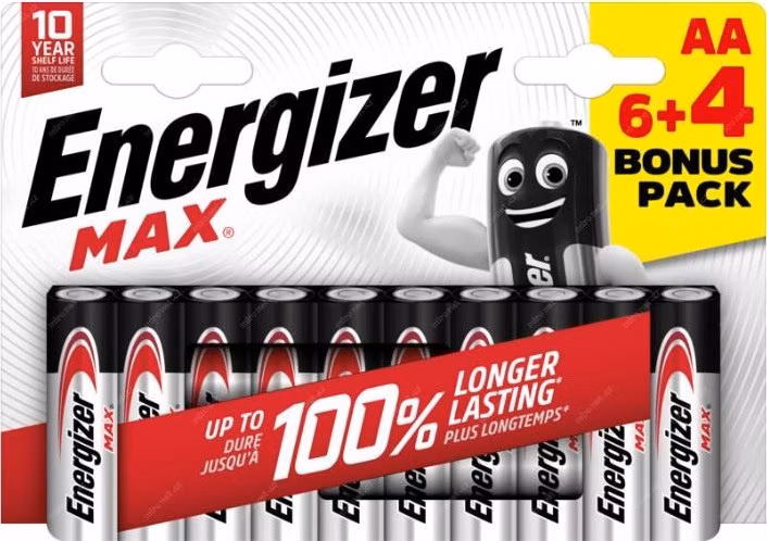 Energizer LR6/10 Max AA 6+4 zdarma