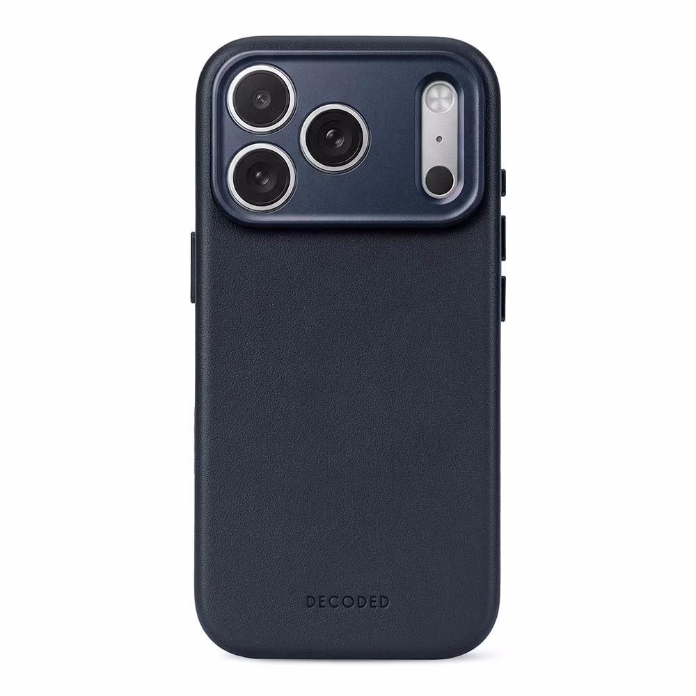 Decoded kryt Leather Case Magsafe pre iPhone 18 Pro Max - Midnight