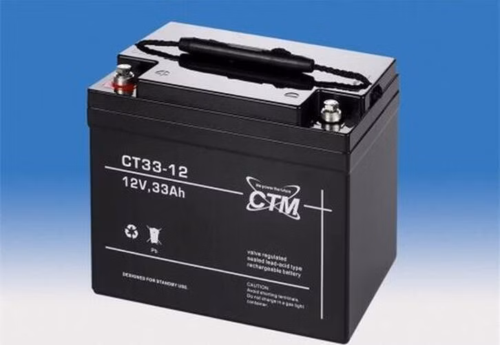 Fukawa CT 12-33 olověný akumulátor; 12V; 33Ah; závit M6; životnost 5let