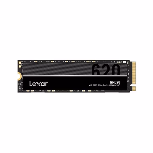 Lexar® 512GB NM620 PCIe Gen3x4 M.2 up to 3300 MB/s read and 2400 MB/s write