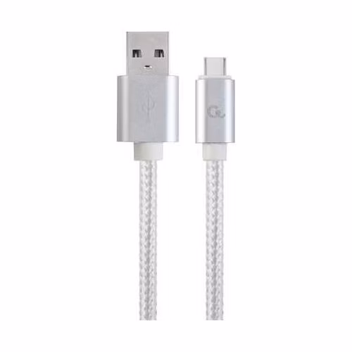 GEMBIRD CABLEXPERT Kabel USB 3.0 AM na Type-C kabel (AM/CM), 1,8m, opletený, stříbrný, blister