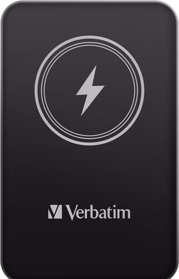 VERBATIM Powerbanka Charge 'n' Go, Magnetická, 5000 mAh, USB-C, Černá