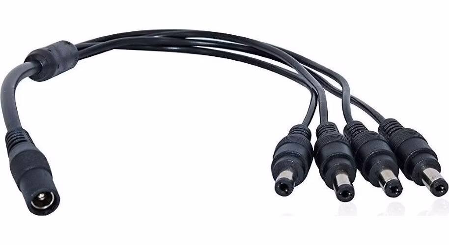 XtendLan Napájecí kabel/splitter 1 na 4, jack 2,1mm, průměr kabelu 1,5mm/0,3mm