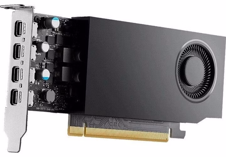 NVIDIA RTX A1000 / 8GB GDDR6 / PCIe 4.0 x8 / 4x MiniDP / Low Profile bracket v balení