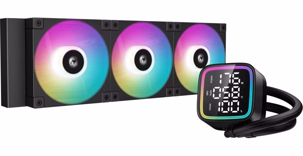 DEEPCOOL vodní chladič LD360 / 3x120 mm PWM ARGB fan / display / černý