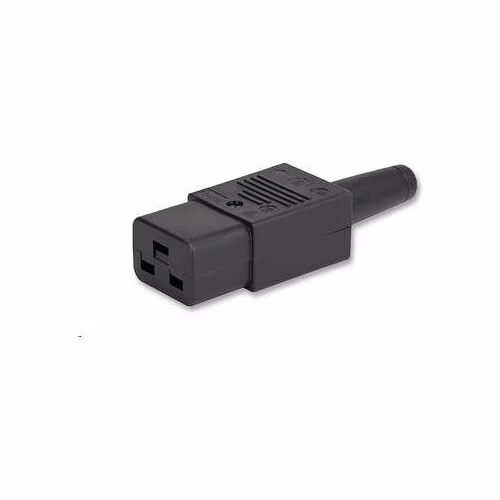 Napájací konektor PREMIUMCORD 230V pre kábel (samica, IEC C19)