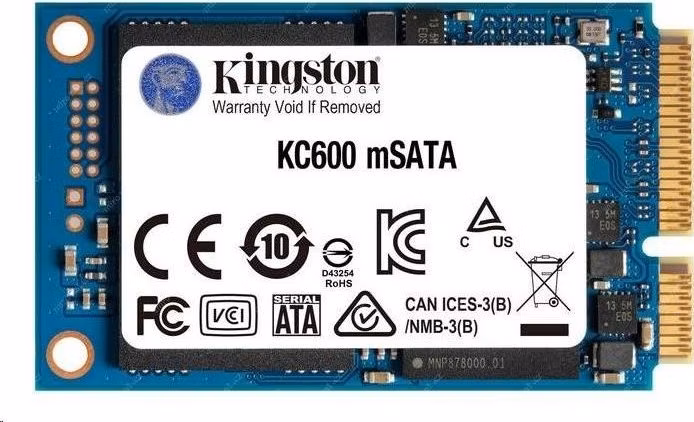 Kingston 256GB SSD KC600 mSATA, 2.5" ( r550 MB/s, w500 MB/s ))