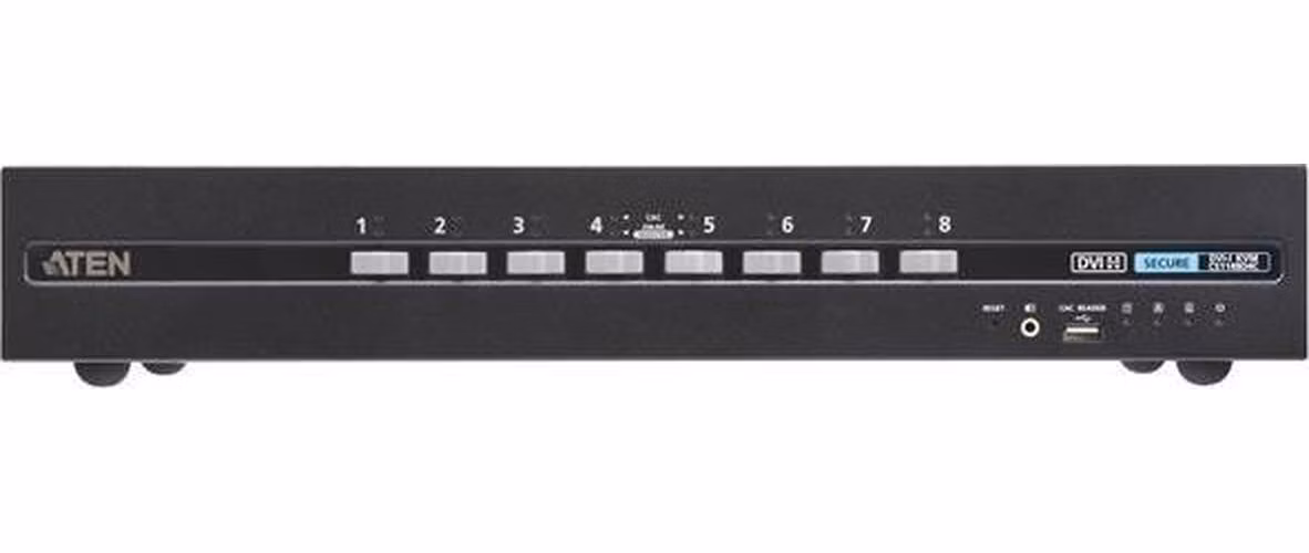 ATEN CS1148D4C 8portový zabezpečený KVM přepínač USB DVI se dvěma displeji a CAC (kompatibilní s PSD PP v4.0)
