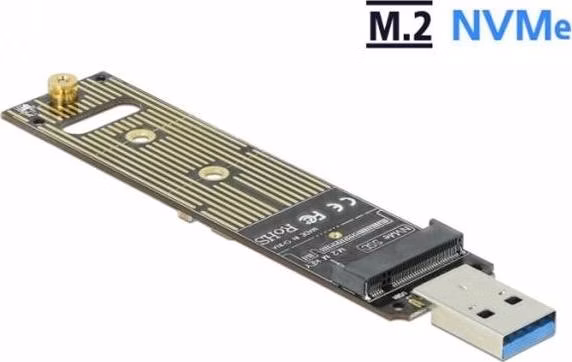 Delock Převodník pro SSD M.2 NVMe PCIe s USB 3.1 Gen 2