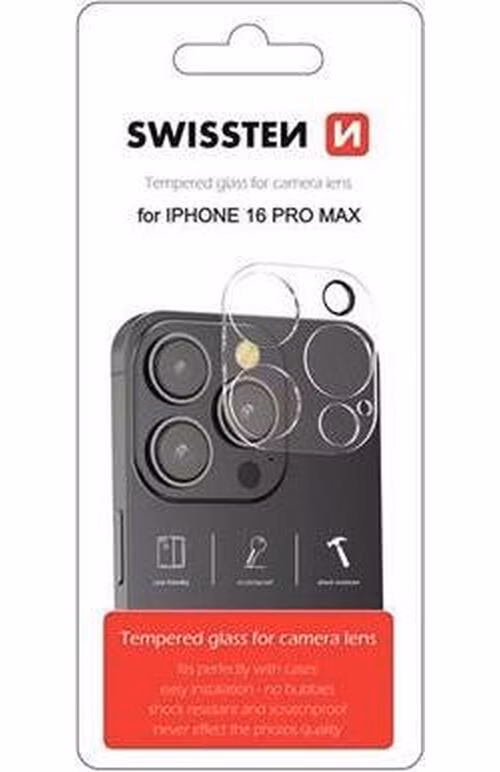 SWISSTEN OCHRANNÉ SKLO NA ČOČKY FOTOAPARÁTU PRO APPLE IPHONE 16 PRO MAX