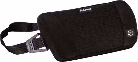 FELLOWES bederní opěrka PlushTouch/ 355mm x 195mm x 90mm/ paměťová pěna/ černá