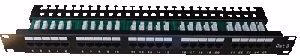DATACOM Patch panel ISDN 25p.1U Integrovaný BLACK, 19"
