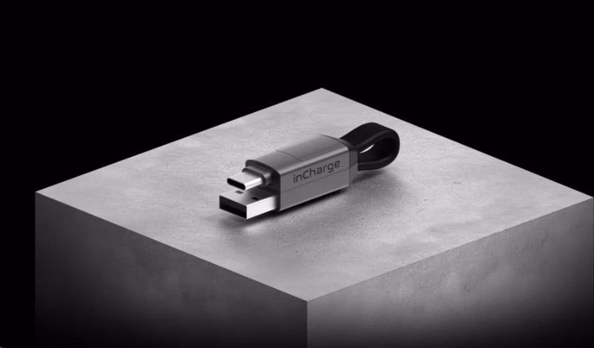inCharge 6 – nabíjecí a datový kabel 6 v 1, šedý