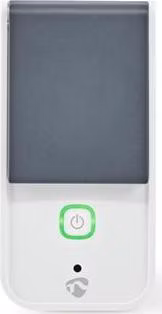 Nedis WIFIPO120FWT - Chytrá Wi-Fi Venkovní Zásuvka | Ochrana Proti Stříkancům Vody | IP44 | Monitor Napájení | Schuko T