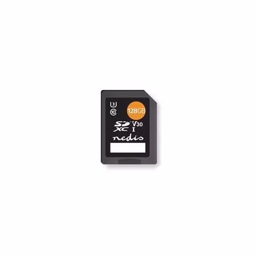 Nedis MSDC128100BK - Paměťová karta | SDXC | 128 GB | Zápis až 80 Mb/s | Třída 10