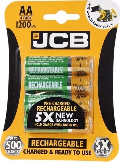 JCB RTU NiMH AA/R06, min.1200mAh, prednabitá, blister 4 ks