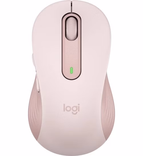 Logitech myš Signature M650 Large/optická/bezdrátová/400-2000dpi/5 tlačítek/logitech bolt/růžová
