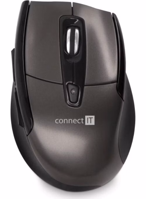 CONNECT IT Bezdrátová laserová myš, USB 2,4GHz (+ 2x AAA baterie zdarma)