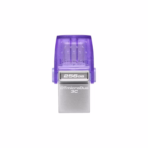 256 GB . USB 3.2 kľúč . Kingston DataTraveler MicroDuo 3C Gen3, OTG, USB-C ( r200MB/s, w50MB/s )