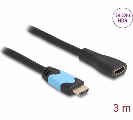 Delock High Speed HDMI prodlužovací kabel 48 Gbps 8K 60 Hz 3 m