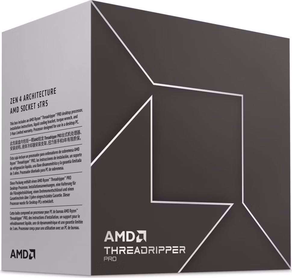 AMD Ryzen Threadripper PRO 7985WX / sTR5 / WRX90/TRX50 / max. 5,1GHz / 64C/128T / 320MB / 350W TDP / BOX bez chladiče