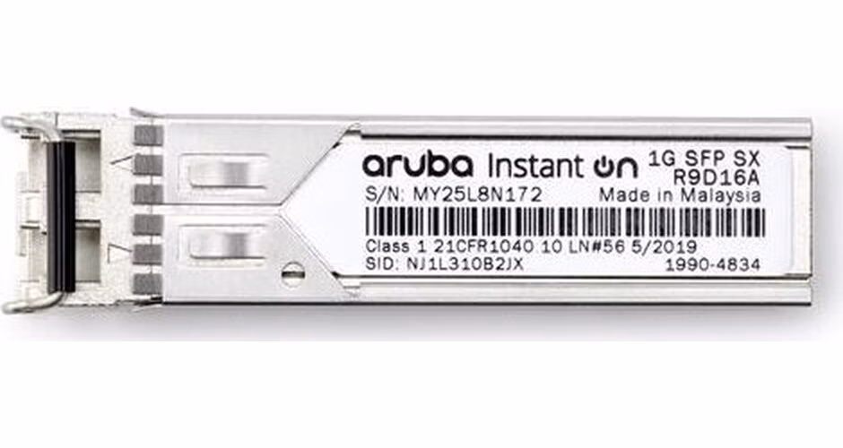 5 x Aruba Instant On 1G SFP LC SX 500m OM2 MMF Transceiver 1420 1820 1830 1930 1950 1960 ( 5 pack )