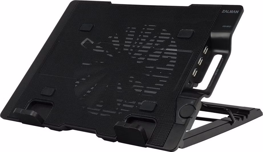 POŠKOZENÝ OBAL - Zalman chladič notebooku ZM-NS2000 / pro notebooky do 17" / naklápěcí / USB Hub / USB / černý
