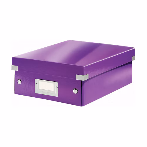 LEITZ Organizační box Click&amp;Store, velikost S, purpurová