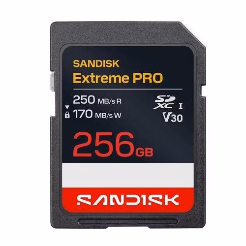 SanDisk Extreme Pro SD UHS-I 256GB SD 250MB/s(R) / 170MB/s(W)