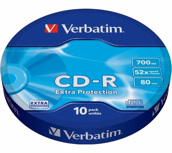 VERBATIM CD-R Verbatim DL 700MB 52x Extra protection 10-spindl RETAIL