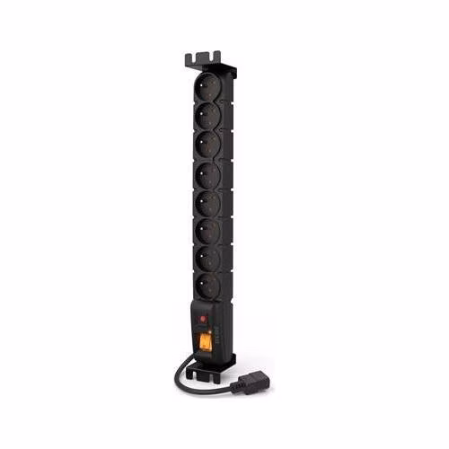 19" napájací panel ACAR S8/3m 8x230V-3m IEC320 C14