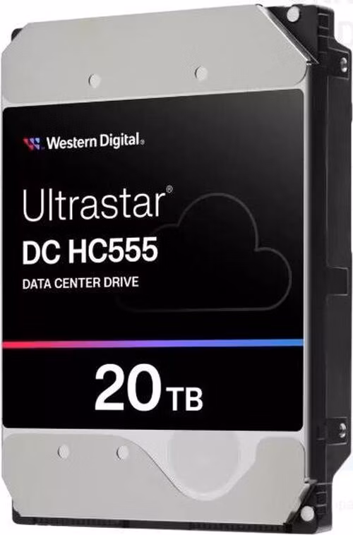 WD Ultrastar DC HC555/20TB/HDD/3.5"/SATA/M.2 SATA/7200 RPM/Strieborná/5R
