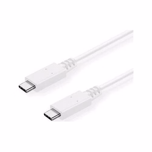 C-TECH Kabel USB 3.2, Type-C (CM/CM), PD 100W, 20Gbps, 1m, bílý
