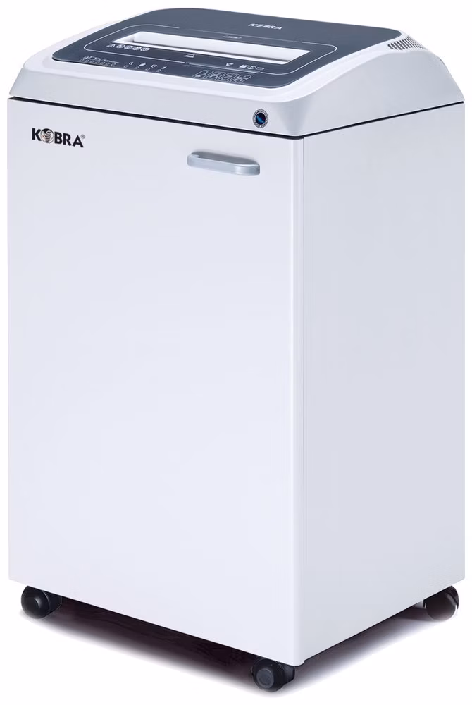 KOBRA skartovač 270 TS S4/ proužkový řez 3,8 mm/ A3/ kapacita 29 listů/ objem koše 110l/ stupeň utajení P2/ šedý