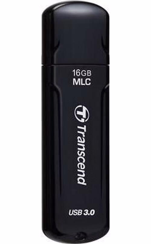 Transcend 16GB JetFlash 750, USB 3.0 flash disk, MLC, LED indikace, černý