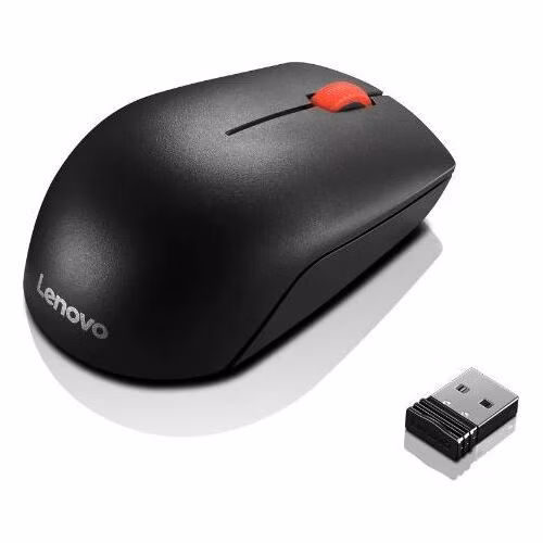 LENOVO myš drátová Essential USB Mouse - 1000 DPI, Optical, USB, 3 tlačítka, černá