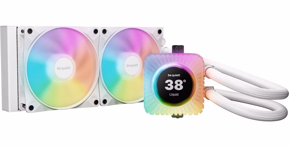 Be quiet! vodní chladič CPU Light Loop IO LCD ARGB 240mm / 2x120mm PWM fan / displej / IO ekosystém /Intel i AMD / bílý