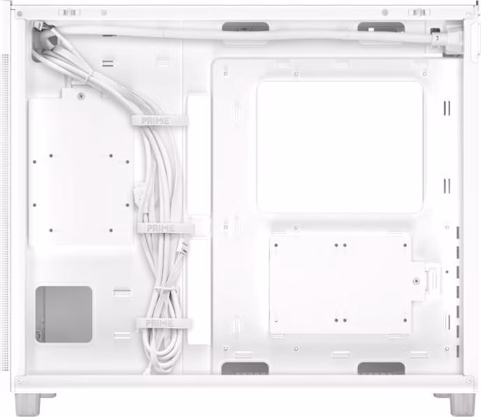 BAZAR - ASUS case PRIME AP303 TG WHITE, ATX, průhledná bočnice,1x120mm, bílá - Poškozený obal (Komplet)