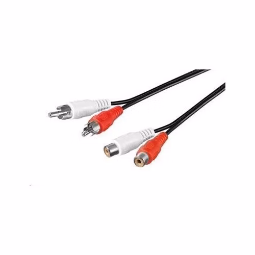 PREMIUMCORD Predlžovací audio kábel 2x Cinch - 2x Cinch (RCA, M/F) 15m