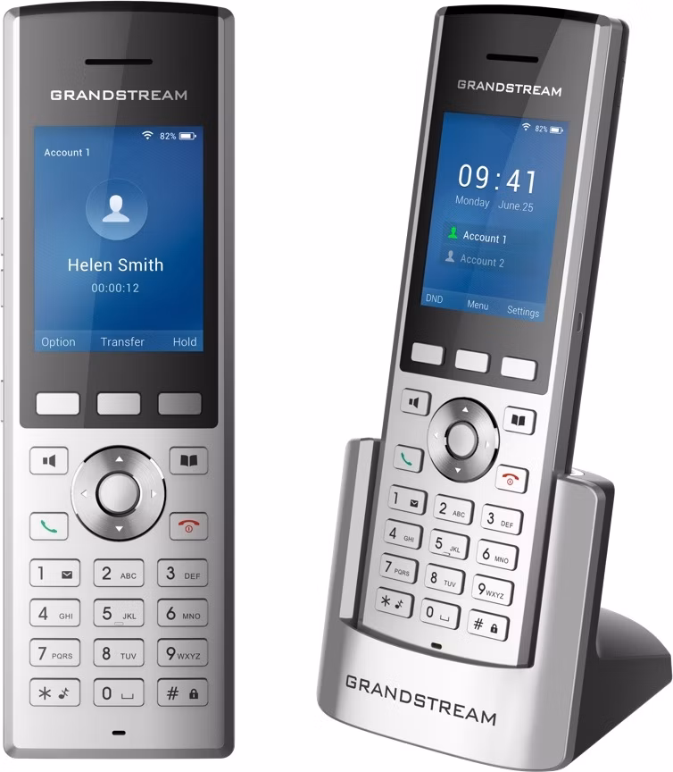 Grandstream WP820 telefon, 2.4" TFT barevný LCD displej, 2x SIP, dual band WiFi, BT, Micro USB, 3.5mm jack