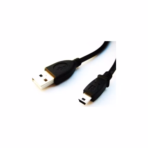 Kábel USB GEMBIRD 2.0 Prepojenie A-Mini B (5pin), pozlátené kontakty, 1,8 m, čierne