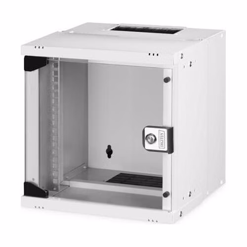 DIGITUS DN-49100 Nástěnná skříň 6U, SOHO PRO, nesmontovaná, 10", 325 x 315 x 300 mm, šedá (RAL 7035)